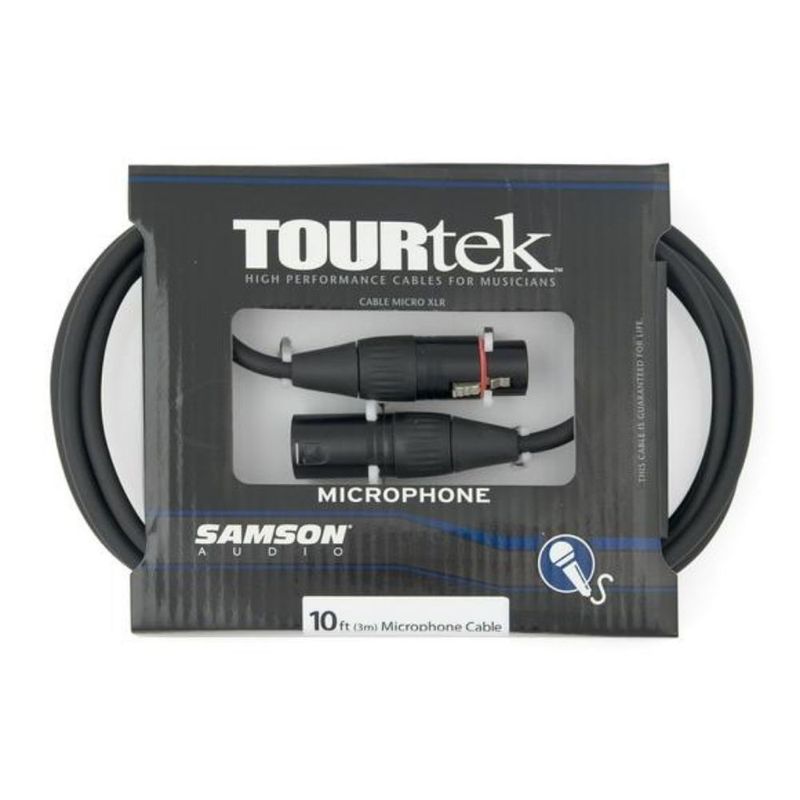 SAMSON - Cable micrófono de 3m XLR Samson Tourtek TM10