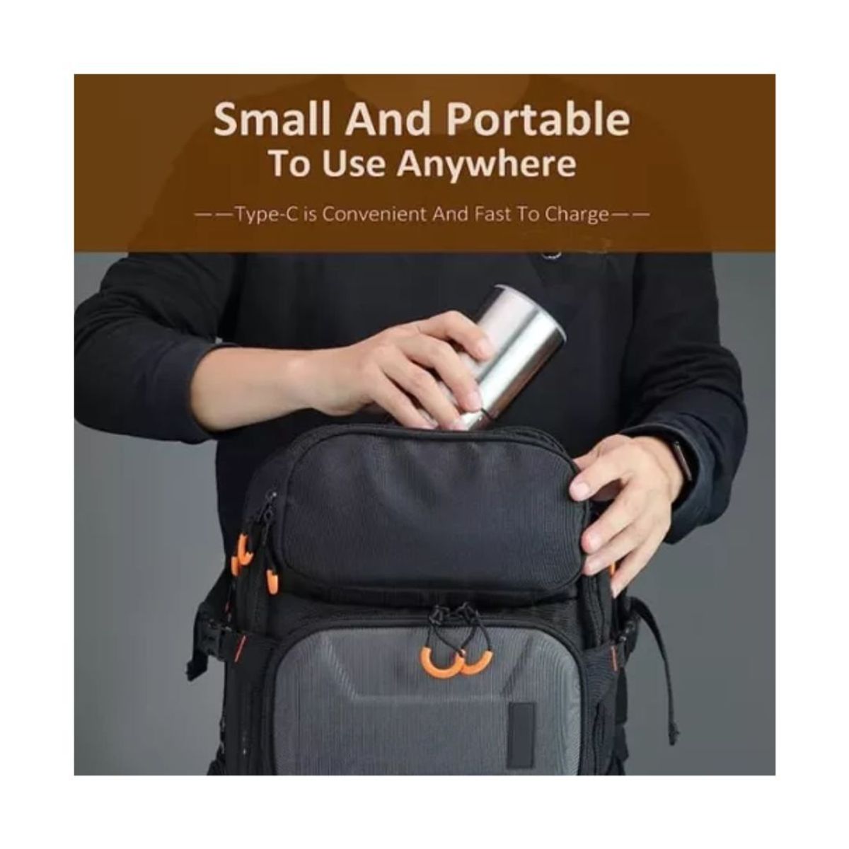 GENERICO - Moledor Cafe Inalambrico Portatil Acero Inoxidable Premium 25g