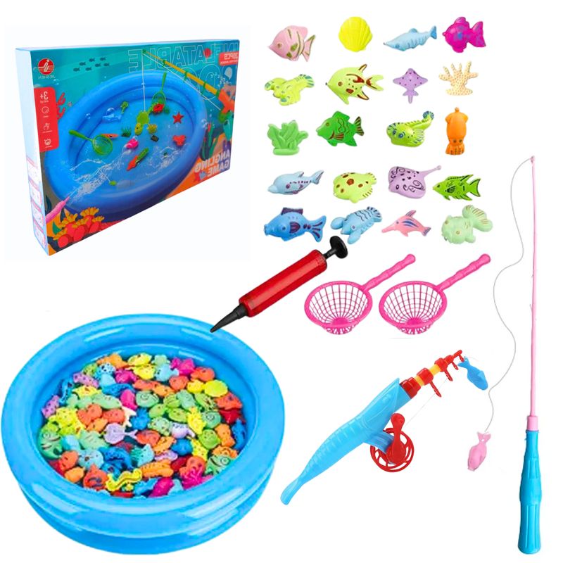 GENERICO - Juego De Pesca Magnético Con Piscina Niños