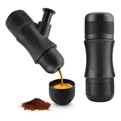 GENERICO - Cafetera Portatil Espresso Maker Capsulas Cafe Molido Manual