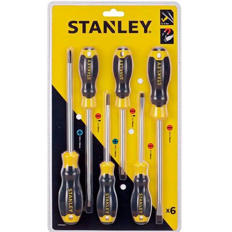STANLEY - Juego 6 Pzs Destornilladores Stanley STMT66672-840