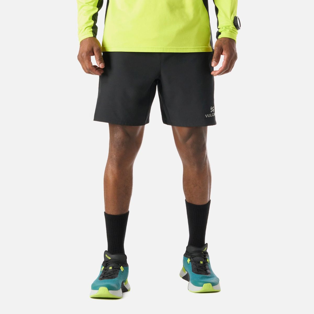 VULCANO - Short Deportivo 2 en 1 7" Hombre Tempo