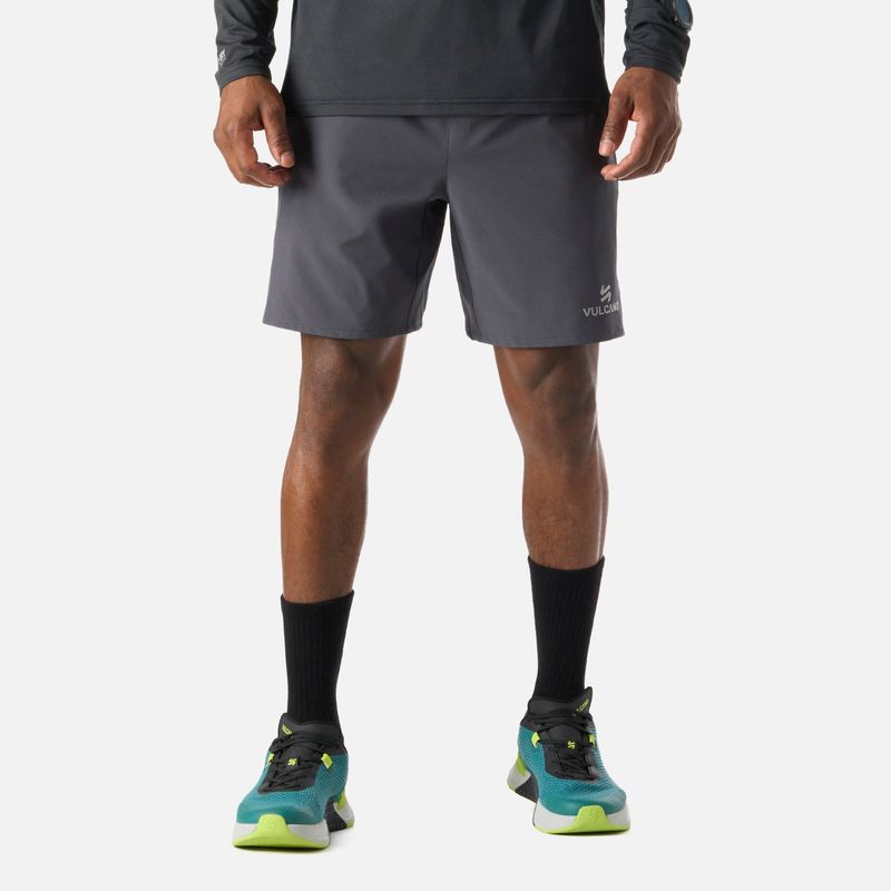 VULCANO - Short Deportivo 2 en 1 7" Hombre Tempo