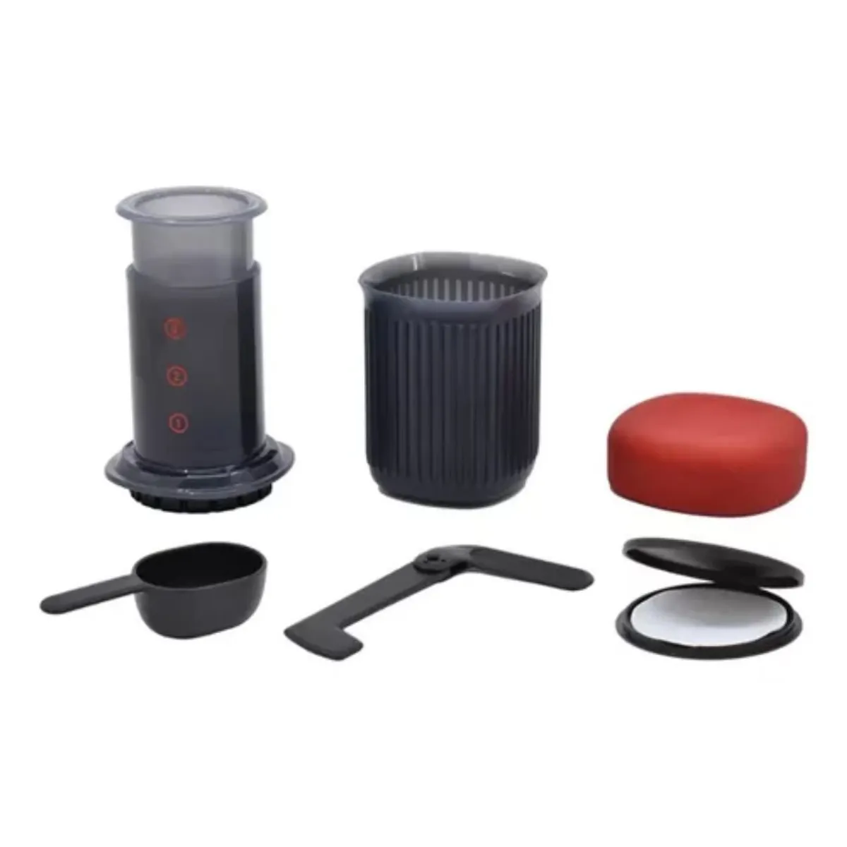 GENERICO - Cafetera Portatil Tipo Aeropress Para Viajes Con Filtros Espresso
