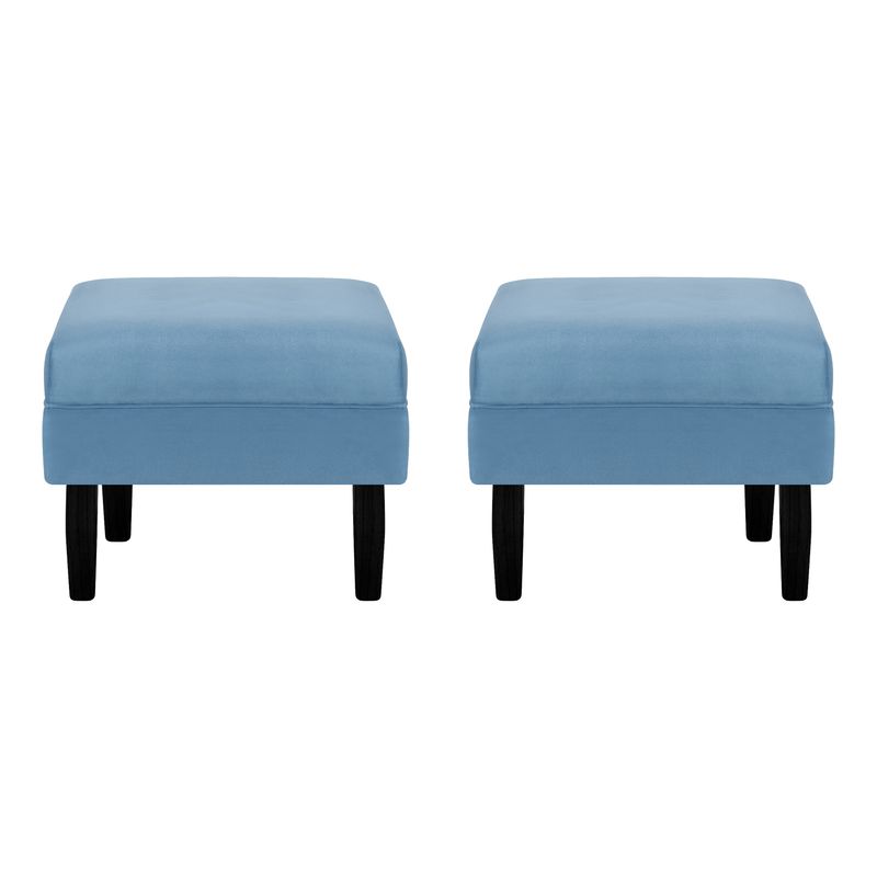 BODEVIR - Set Pouf Sky 1C Felpa 00 Azul Petroleo