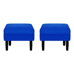 BODEVIR - Set Pouf Sky 1C Felpa 00 Azul Rey
