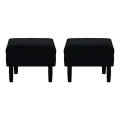 BODEVIR - Set Pouf Sky 1C Felpa 00 Negro