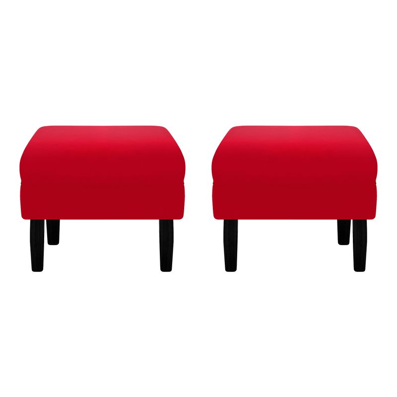 BODEVIR - Set Pouf Sky 1C Felpa 00 Rojo