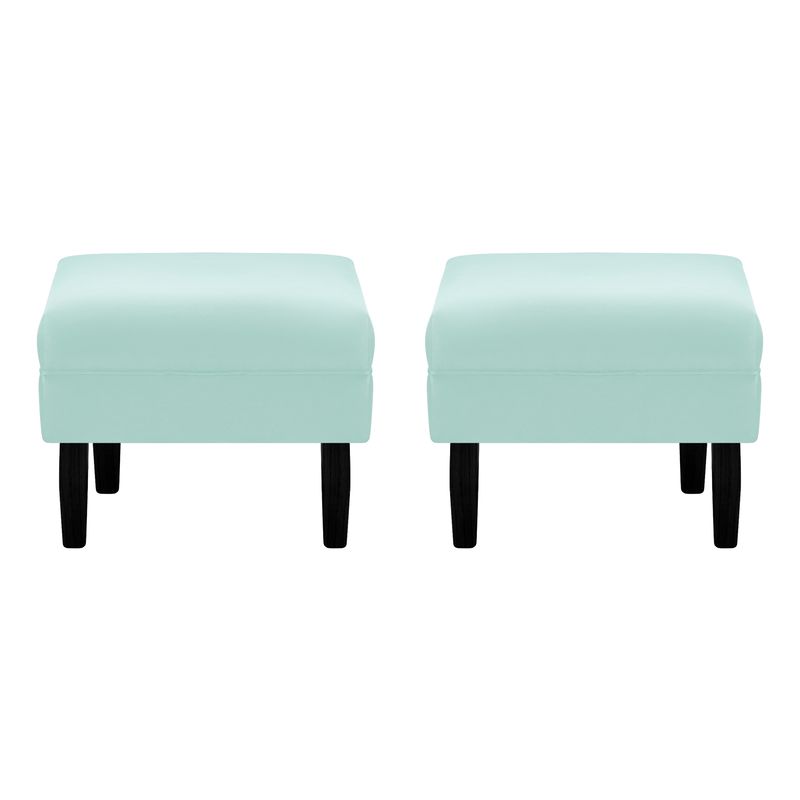 BODEVIR - Set Pouf Sky 1C Felpa 00 Verde Agua