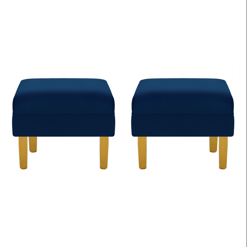 BODEVIR - Set Pouf Sky 1C Felpa 01 Azul Marino