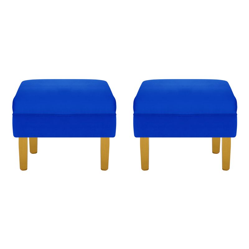 BODEVIR - Set Pouf Sky 1C Felpa 01 Azul Rey