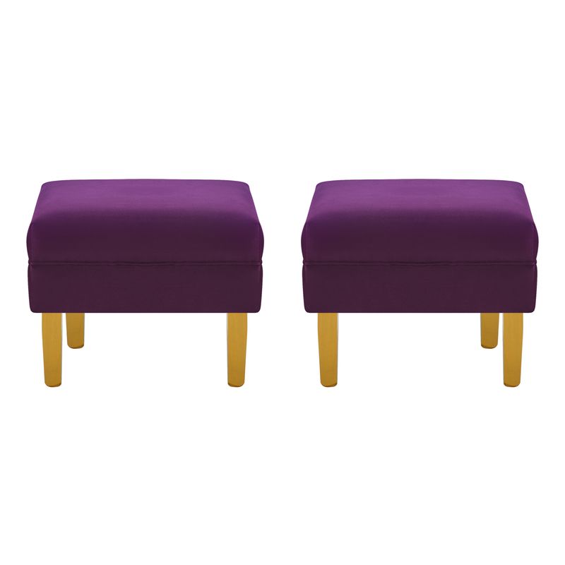 BODEVIR - Set Pouf Sky 1C Felpa 01 Morado