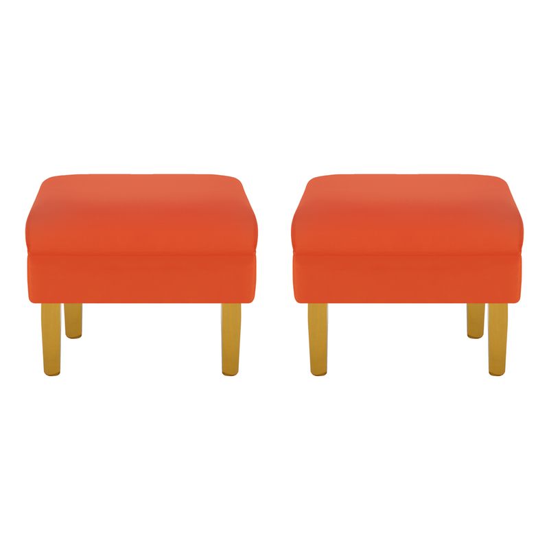 BODEVIR - Set Pouf Sky 1C Felpa 01 Naranjo
