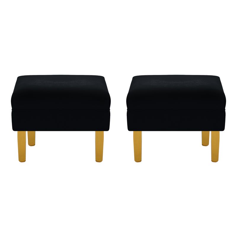 BODEVIR - Set Pouf Sky 1C Felpa 01 Negro