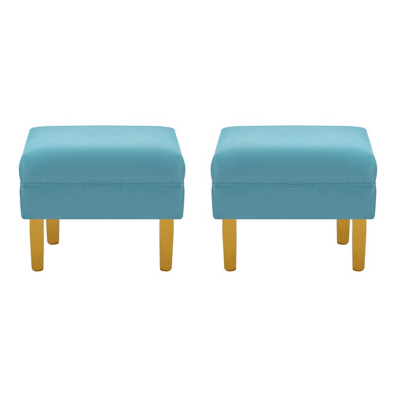 BODEVIR - Set Pouf Sky 1C Felpa 01 Turquesa