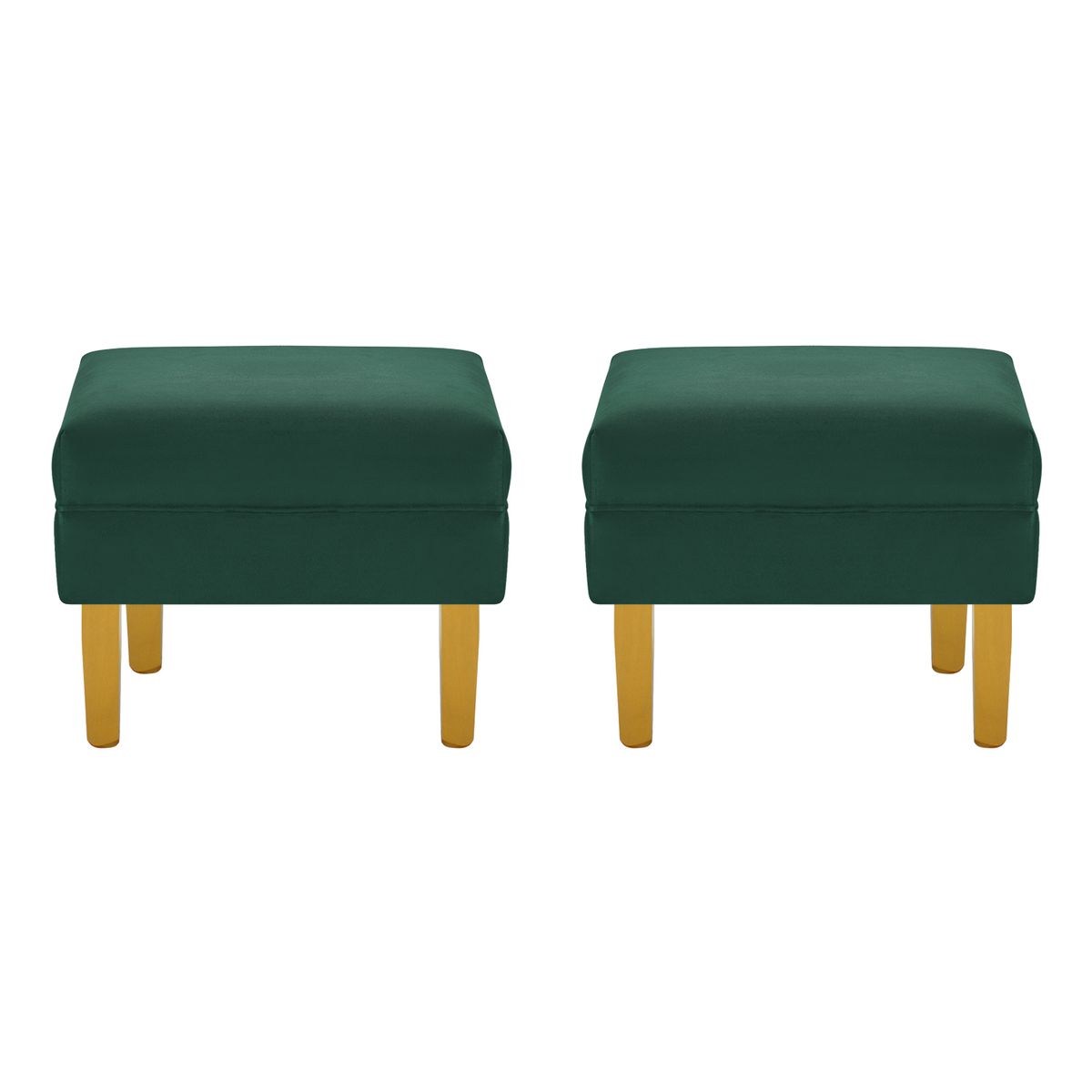 BODEVIR - Set Pouf Sky 1C Felpa 01 Verde Botella