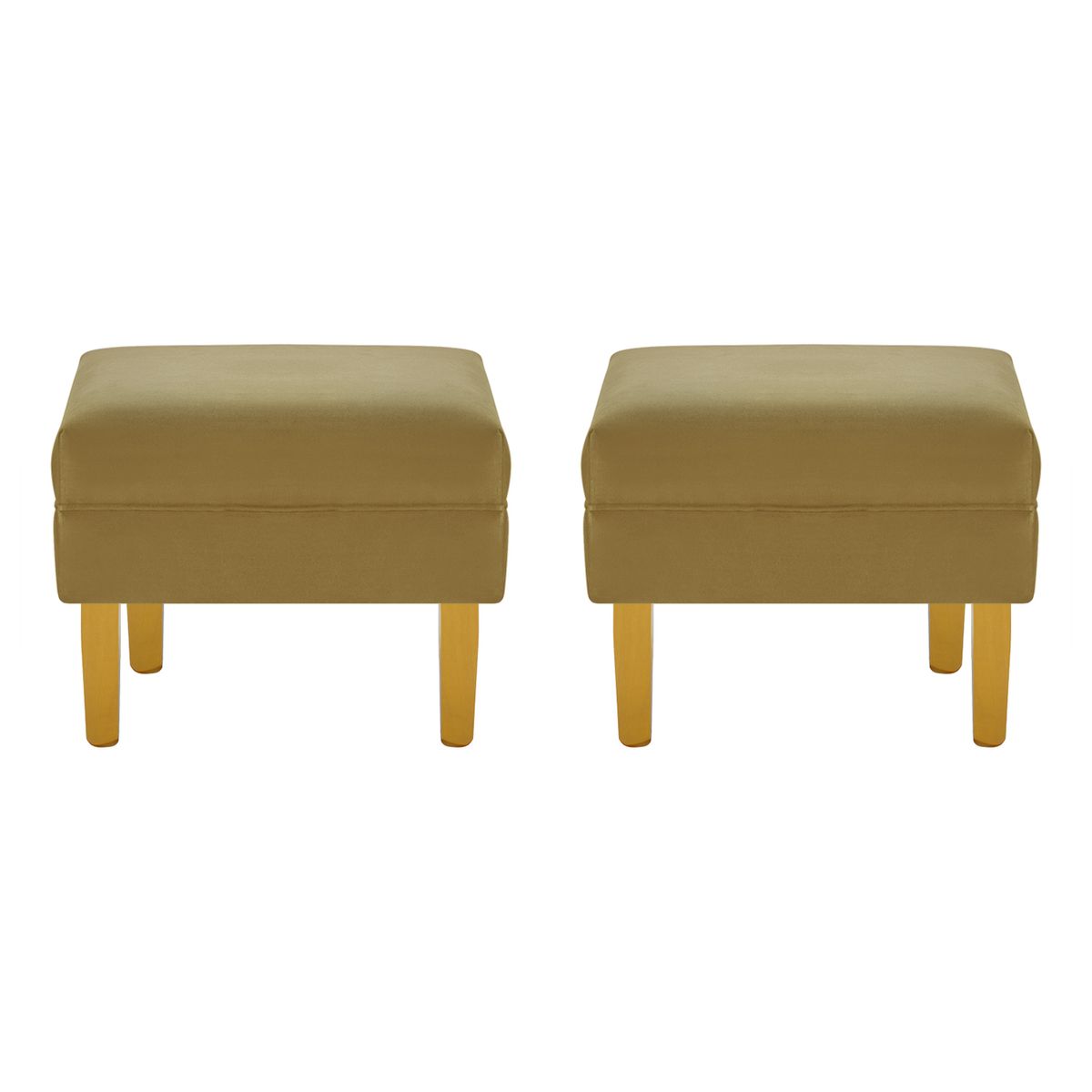 BODEVIR - Set Pouf Sky 1C Felpa 01 Verde Musgo