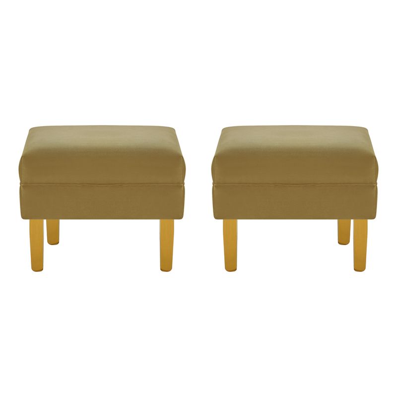 BODEVIR - Set Pouf Sky 1C Felpa 01 Verde Musgo