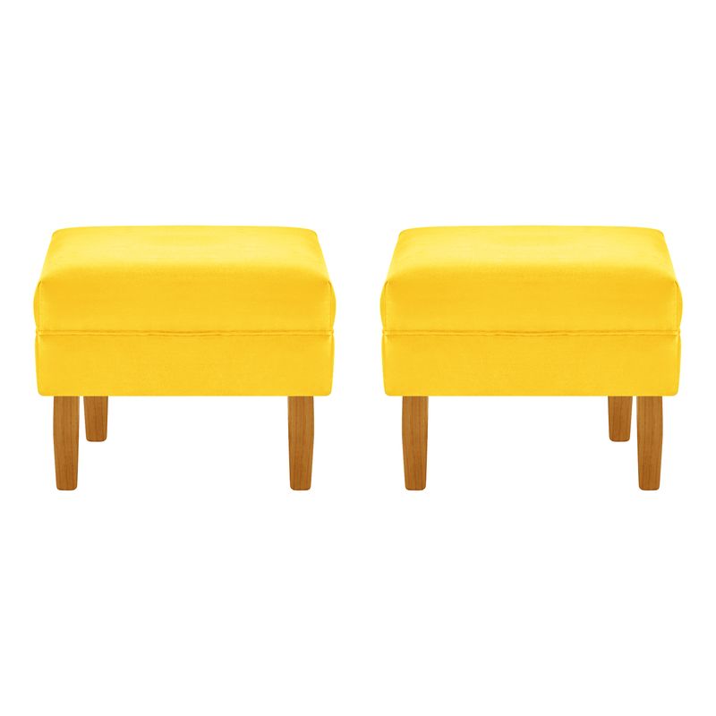 BODEVIR - Set Pouf Sky 1C Felpa 04 Amarillo