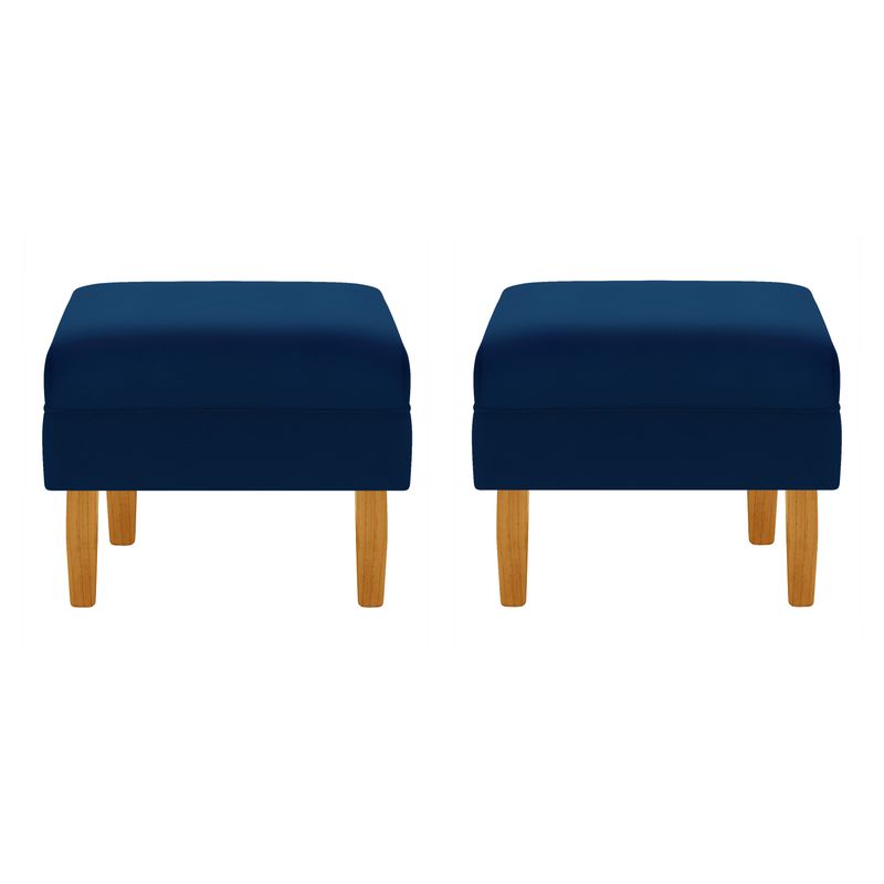 BODEVIR - Set Pouf Sky 1C Felpa 04 Azul Marino