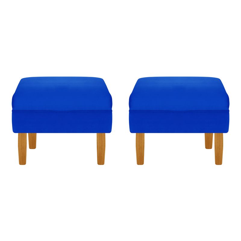 BODEVIR - Set Pouf Sky 1C Felpa 04 Azul Rey