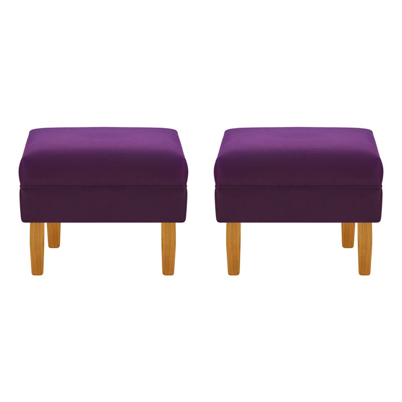 BODEVIR - Set Pouf Sky 1C Felpa 04 Morado
