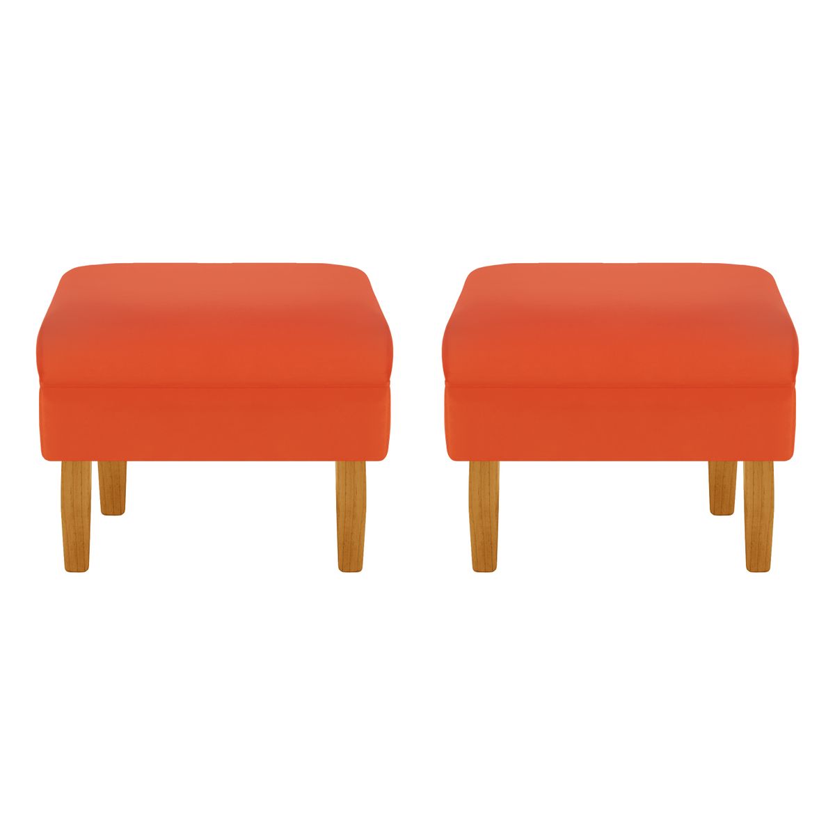 BODEVIR - Set Pouf Sky 1C Felpa 04 Naranjo