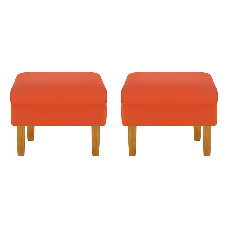 BODEVIR - Set Pouf Sky 1C Felpa 04 Naranjo