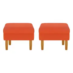 BODEVIR - Set Pouf Sky 1C Felpa 04 Naranjo