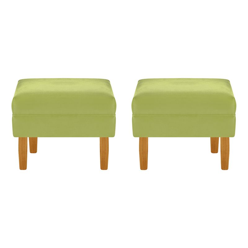 BODEVIR - Set Pouf Sky 1C Felpa 04 Pistacho