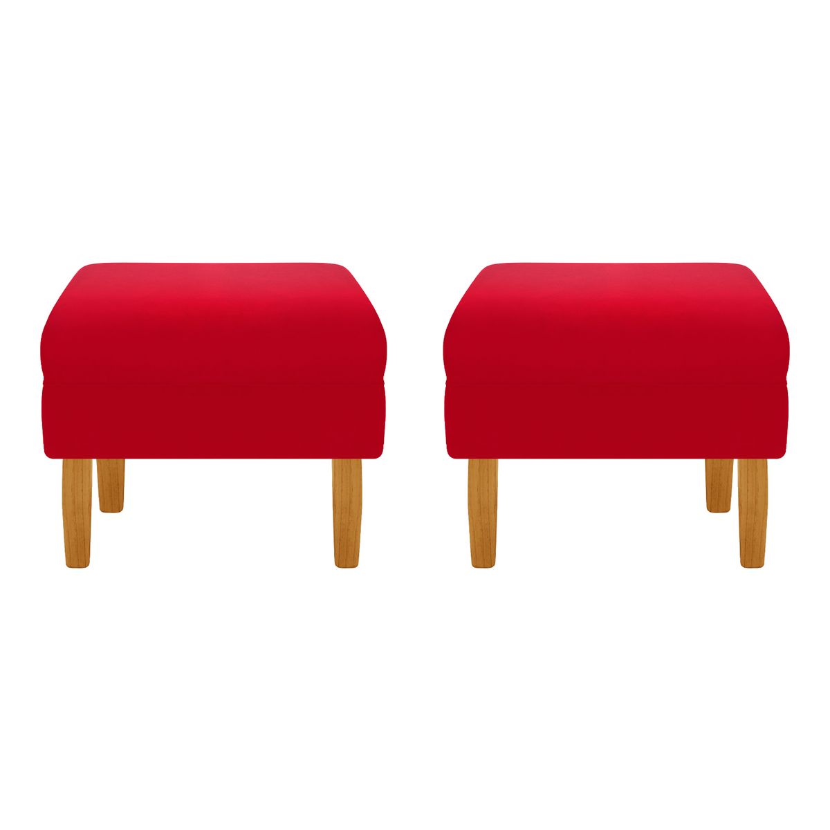 BODEVIR - Set Pouf Sky 1C Felpa 04 Rojo