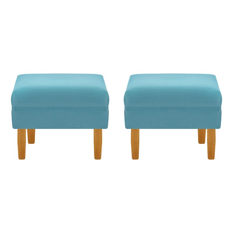 BODEVIR - Set Pouf Sky 1C Felpa 04 Turquesa