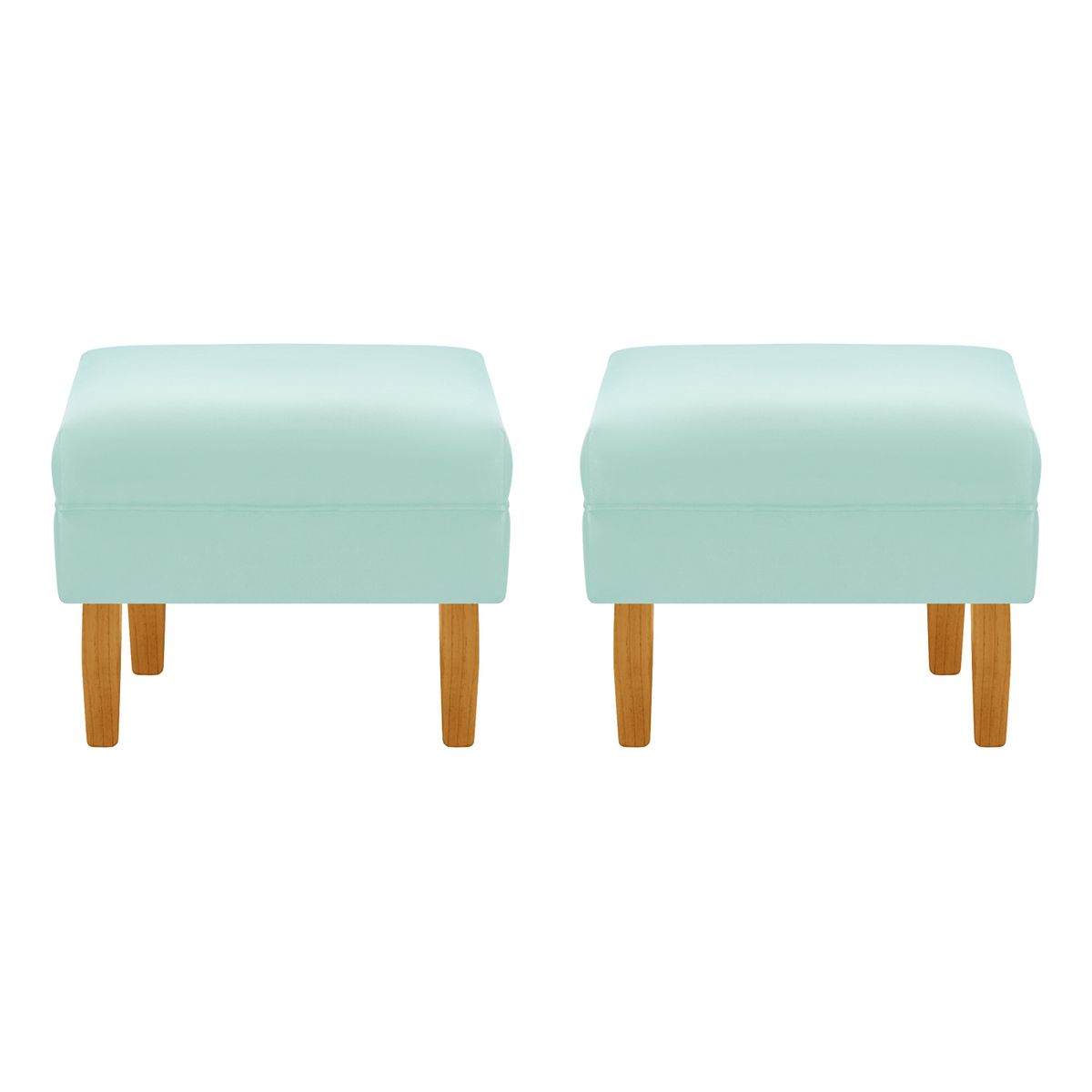 BODEVIR - Set Pouf Sky 1C Felpa 04 Verde Agua