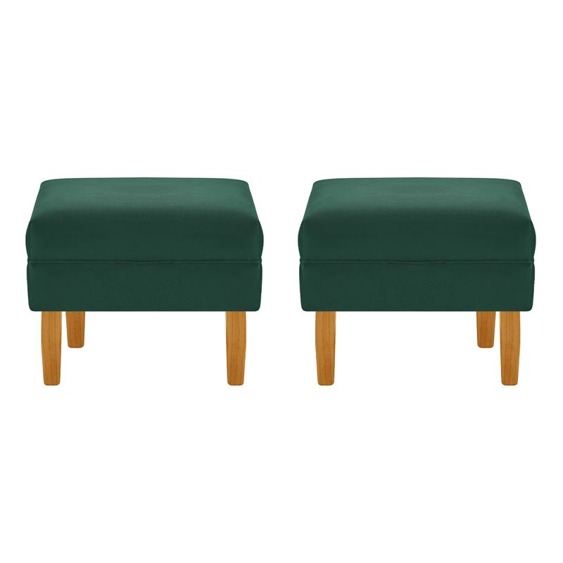 BODEVIR - Set Pouf Sky 1C Felpa 04 Verde Botella