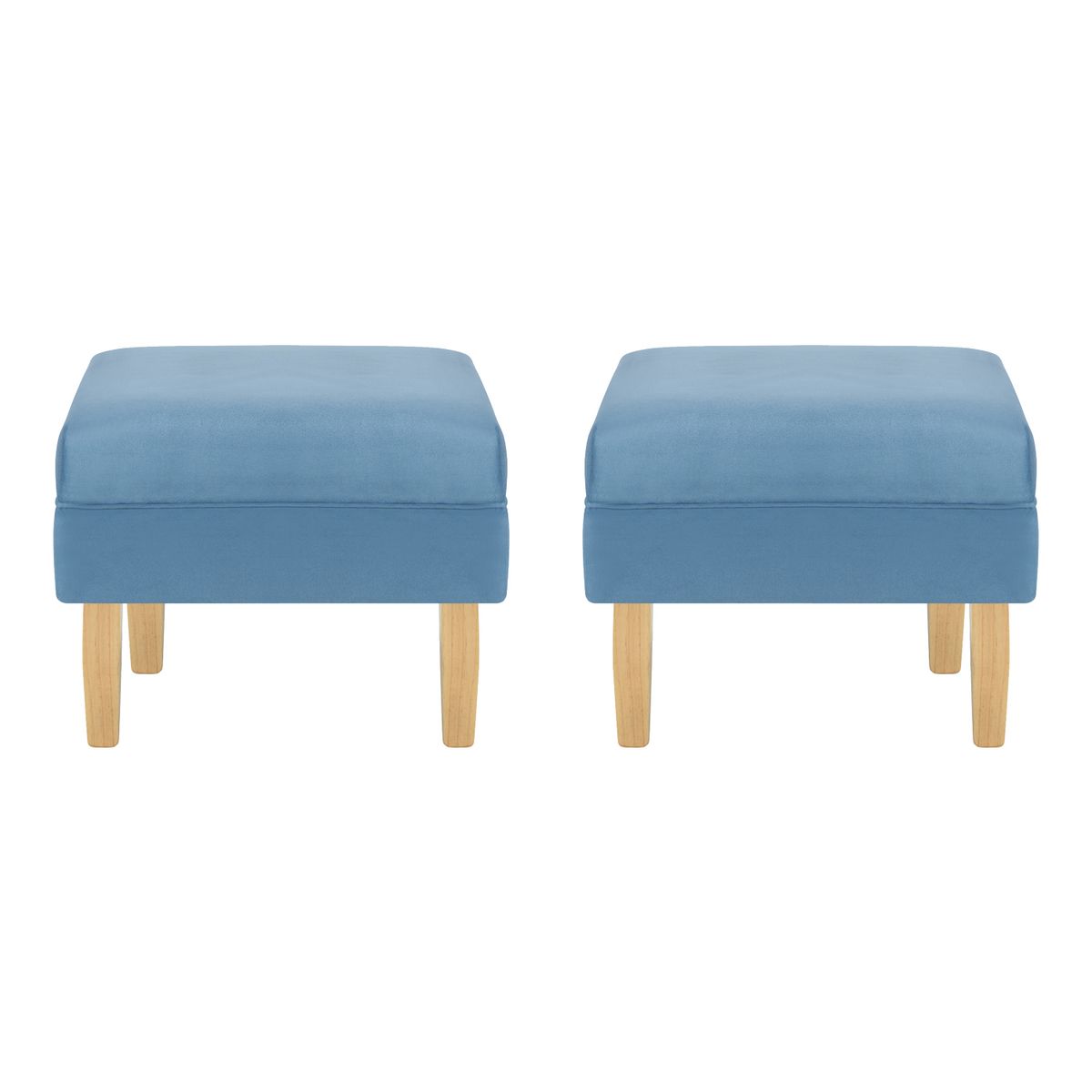 BODEVIR - Set Pouf Sky 1C Felpa 05 Azul Petroleo