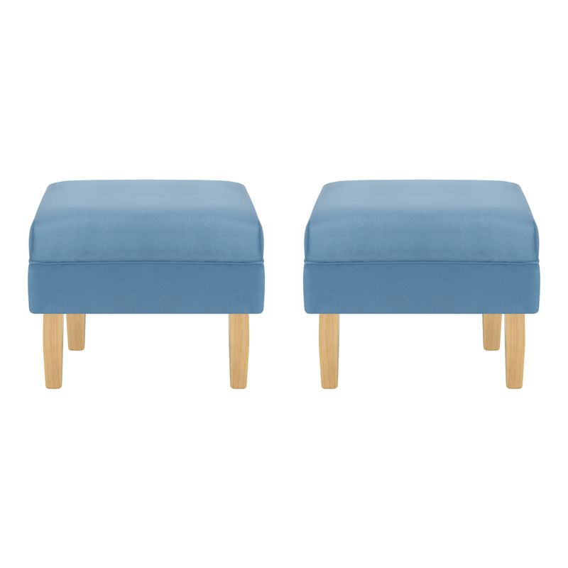 BODEVIR - Set Pouf Sky 1C Felpa 05 Azul Petroleo