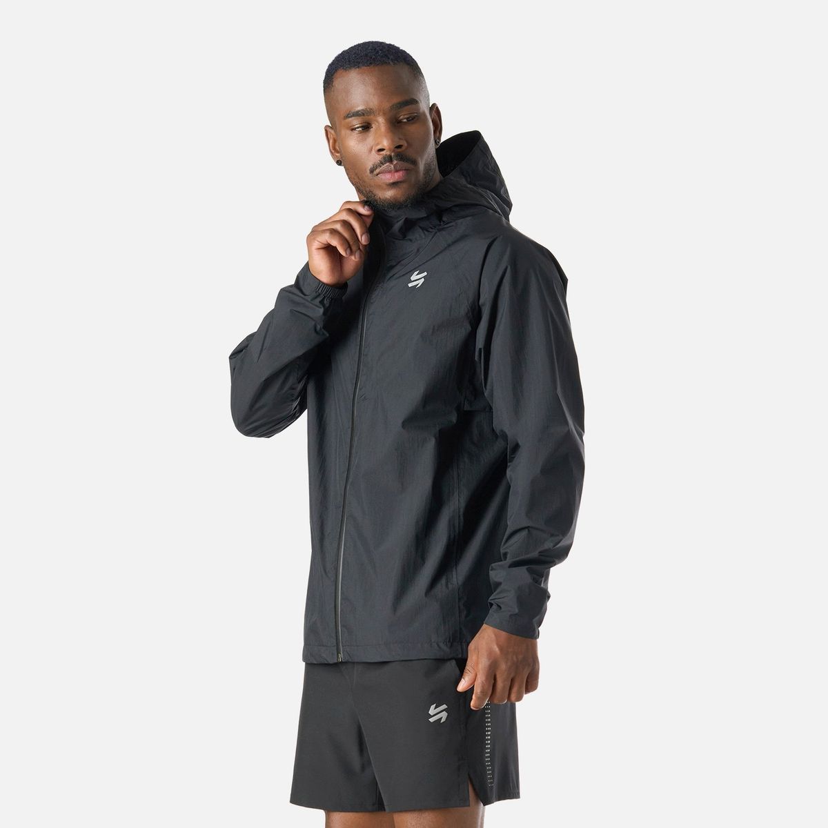VULCANO - Chaqueta Hombre Built To Move Waterproof Jacket Negro Vulcano