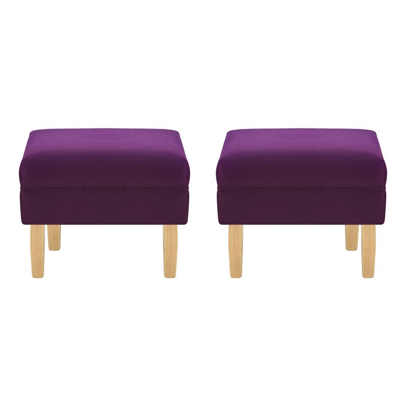 BODEVIR - Set Pouf Sky 1C Felpa 05 Morado