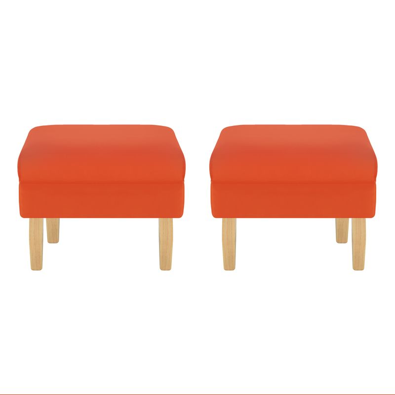 BODEVIR - Set Pouf Sky 1C Felpa 05 Naranjo