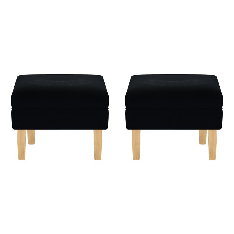 BODEVIR - Set Pouf Sky 1C Felpa 05 Negro