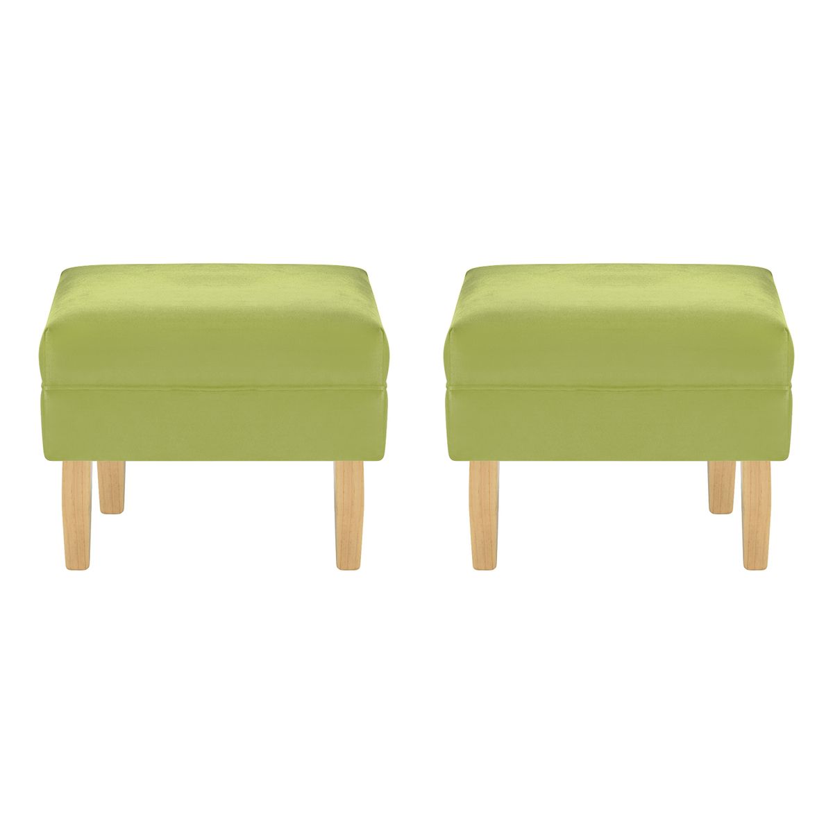 BODEVIR - Set Pouf Sky 1C Felpa 05 Pistacho