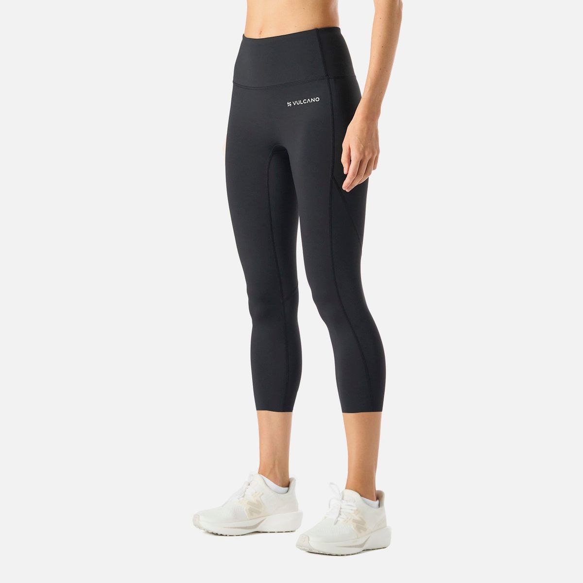 VULCANO - Calza Mujer Built To Move 3/4 High Rise Leggins Negro Vulcano