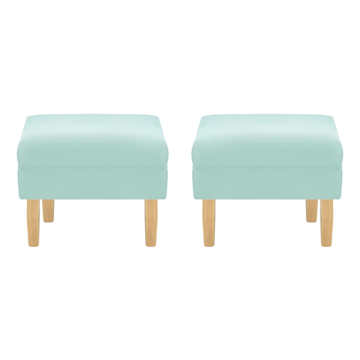 BODEVIR - Set Pouf Sky 1C Felpa 05 Verde Agua