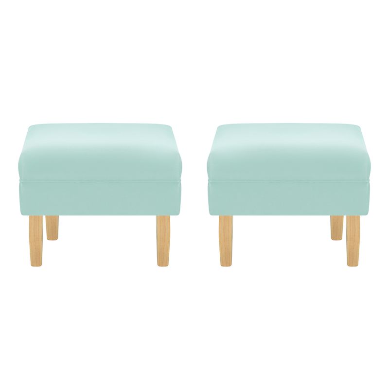 BODEVIR - Set Pouf Sky 1C Felpa 05 Verde Agua