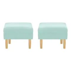 BODEVIR - Set Pouf Sky 1C Felpa 05 Verde Agua