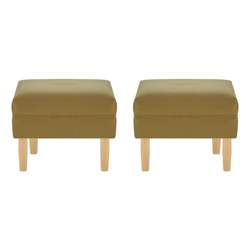 BODEVIR - Set Pouf Sky 1C Felpa 05 Verde Musgo