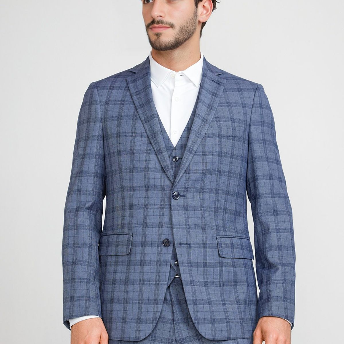 PERRY ELLIS - Chaqueta Hombre Traje Suit Separates Washable Azul Piedra