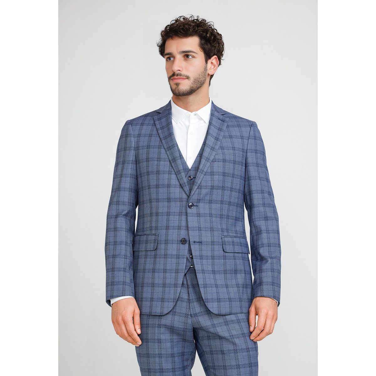 PERRY ELLIS - Chaqueta Hombre Traje Suit Separates Washable Azul Piedra