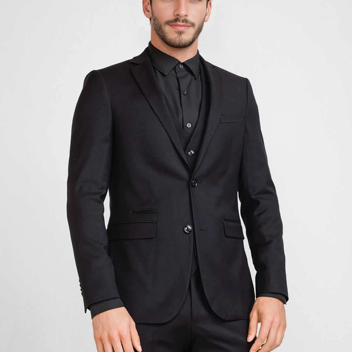 PERRY ELLIS - Chaqueta Hombre Traje Suit Separates Washable Negro