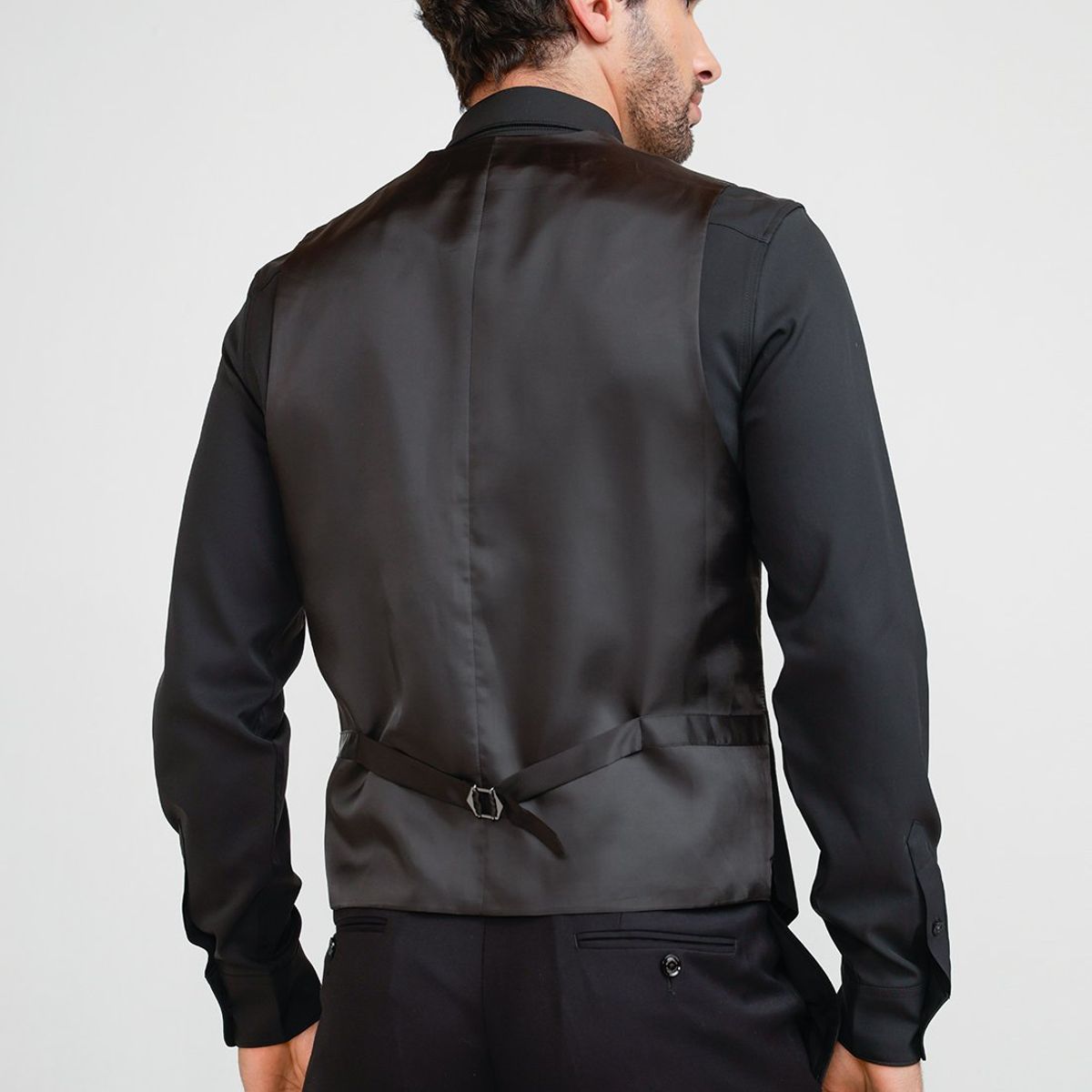 PERRY ELLIS - Gilet Formal Hombre Negro